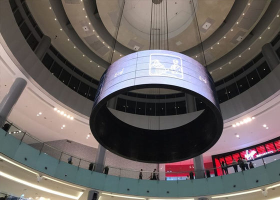 फुल कलर फ्लेक्सिबल एलईडी वीडियो डिस्प्ले, P1.56 P1.785 P2 P2.5 सिलेंडर फ्लेक्सिबल एलईडी स्क्रीन