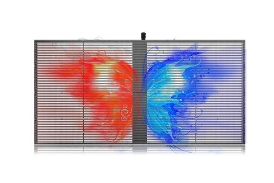 हाई ब्राइटनेस इंडोर आउटडोर SMD P2.84 P20 फुल कलर वीडियो वॉल ग्लास LED मेश