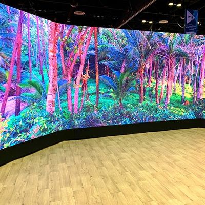 वास्तविकता P1.87 480x480mm इमर्सिव एलईडी डिस्प्ले 3840Hz रिफ्रेश रेट