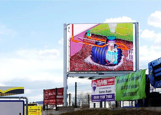 बाहरी स्ट्रीट एलईडी डिस्प्ले के लिए आउटडोर P10mm फिक्स्ड इंस्टॉलेशन 800x1200mm वाटरप्रूफ एल्यूमीनियम कैबिनेट एलईडी डिस्प्ले