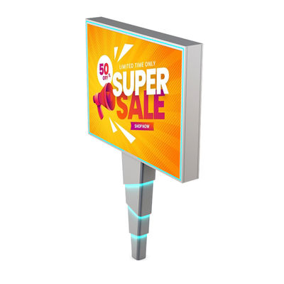 आसान स्थापना 8000nits IP65 p6 स्टील आउटडोर एलईडी डिजिटल बिलबोर्ड विज्ञापन बोर्ड