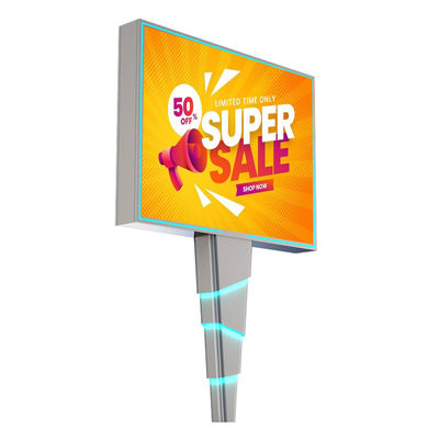 आसान स्थापना 8000nits IP65 p6 स्टील आउटडोर एलईडी डिजिटल बिलबोर्ड विज्ञापन बोर्ड