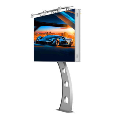 IP65 जलरोधक p6 8000nits स्टील विज्ञापन डिजिटल स्क्रीन आउटडोर एलईडी बिलबोर्ड