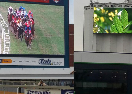 सीमलेस फ्रंट मेंटेनेंस एलईडी डिस्प्ले P10 RGB आउटडोर SMD LED स्क्रीन