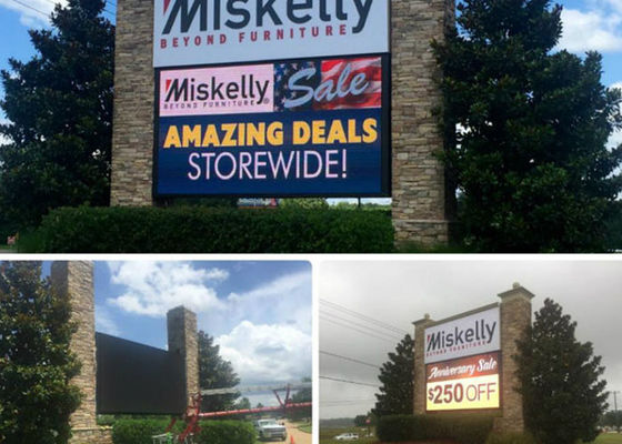 IP65 RGB स्टेटिक आउटडोर एलईडी बिलबोर्ड P20 स्कूल के लिए पूर्ण रंग एलईडी डिस्प्ले