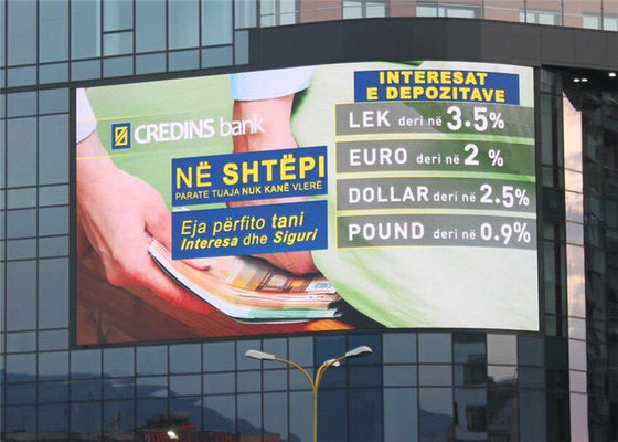 उच्च चमक आउटडोर विज्ञापन एलईडी डिस्प्ले स्क्रीन घुमावदार वीडियो स्क्रीन