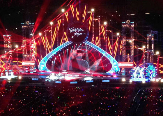 इंडोर स्टेज रेंटल एलईडी डिस्प्ले 6 मिमी पिक्सेल पिच 192 मिमी एक्स 192 मिमी मॉड्यूल आकार