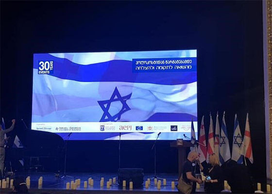 इंडोर एडवरटाइजिंग डिस्प्ले 900 नट ब्राइटनेस एलईडी स्टेज बैकड्रॉप स्क्रीन