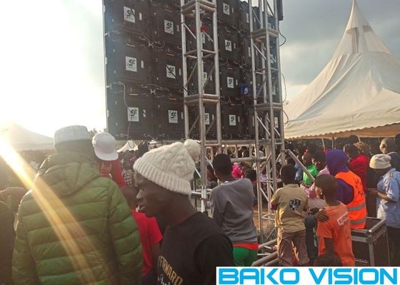 स्टेज हैंगिंग P3.91 1500nits रेंटल एलईडी वीडियो वॉल SMD2121