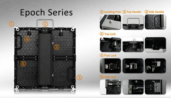 280W / M2 P3.91 1200nits रेंटल एलईडी डिस्प्ले 500 * 1000 मिमी