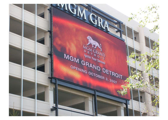 7500nits फिक्स्ड आउटडोर एलईडी डिस्प्ले 16 मिमी पिक्सेल स्टेडियम एलईडी स्क्रीन