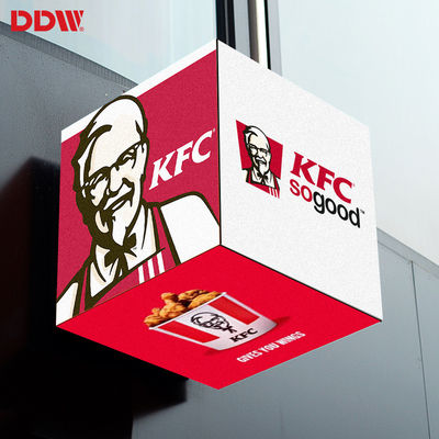 आउटडोर पनरोक विज्ञापन एलईडी क्यूब स्क्रीन, पी 2.5 पिक्सेल एलईडी क्यूब डिस्प्ले