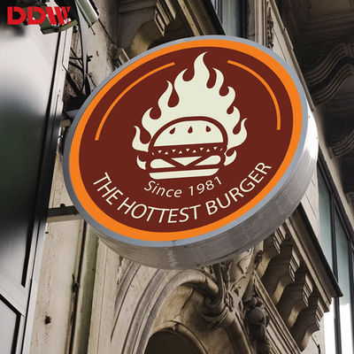 आउटडोर P4.68 राउंड एलईडी साइन, सर्कुलर एलईडी लोगो डिस्प्ले