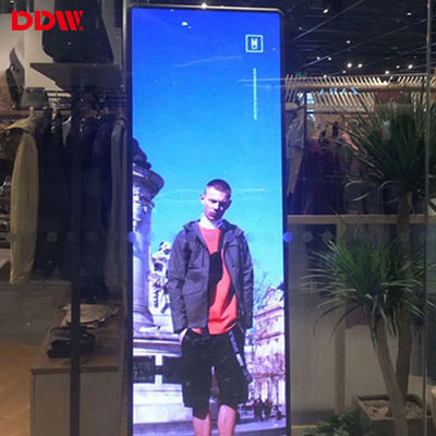 डिजिटल वीडियो विज्ञापन एलईडी मिरर स्क्रीन इंडोर अल्ट्रा थिन पोर्टेबल P1.75 P2 P2.5