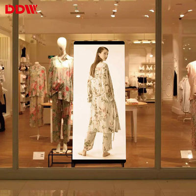 डिजिटल वीडियो विज्ञापन एलईडी मिरर स्क्रीन इंडोर अल्ट्रा थिन पोर्टेबल P1.75 P2 P2.5