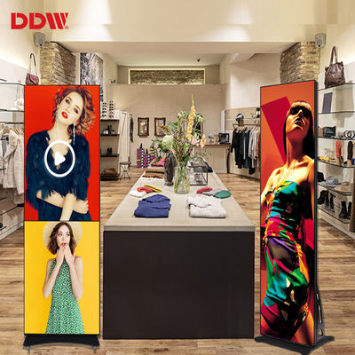 डिजिटल वीडियो विज्ञापन एलईडी मिरर स्क्रीन इंडोर अल्ट्रा थिन पोर्टेबल P1.75 P2 P2.5